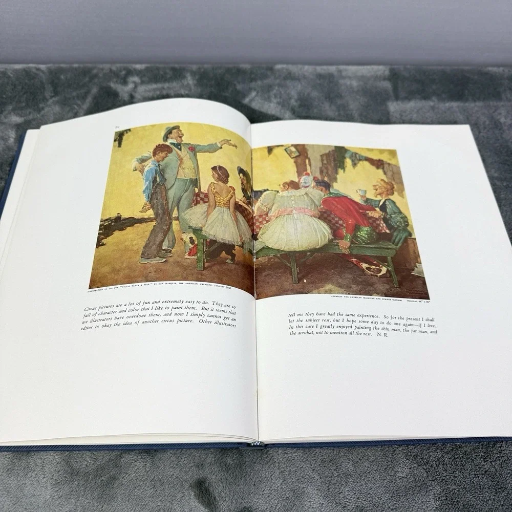 1970 Norman Rockwell Illustrator‎ Coffee Table Book with Sleeve